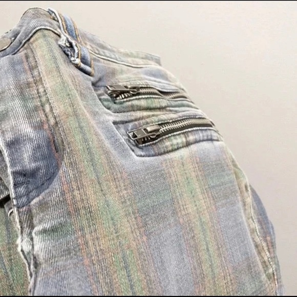 FREE PEOPLE Lennon Plaid Jeans - Picture 4 of 5